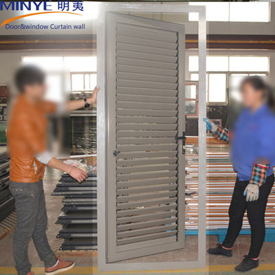 Improved Ventilation Aluminum Alloy Flush Door Shutter with Manual or Electric Adjust