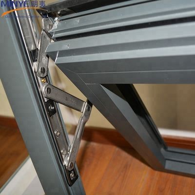 45 Degree Joint Awning Window with 1.4mm Thickness Aluminum Frame and Powder Coating