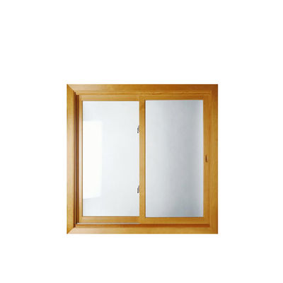 Plastic Frame UPVC Sliding Windows with Double Glazing and Horizontal Opening
