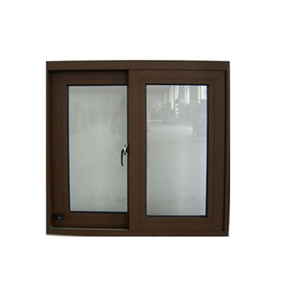 Plastic Frame UPVC Sliding Windows with Double Glazing and Horizontal Opening