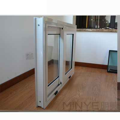 Plastic Frame UPVC Sliding Windows with Double Glazing and Horizontal Opening