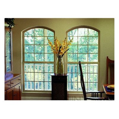1.4mm Profile Thickness Arch Top Design Bathroom Vertical Sliding Aluminum Window OEM