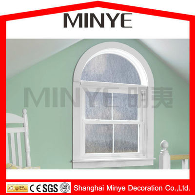 1.4mm Profile Thickness Arch Top Design Bathroom Vertical Sliding Aluminum Window OEM