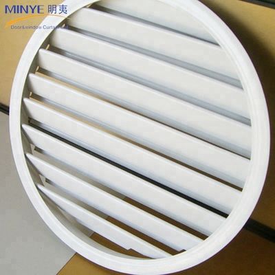 Horizontal Opening Pattern Aluminum Frame Round Design Shutters for Circle Duct Louvers