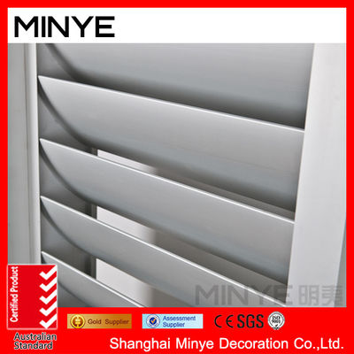 Horizontal Opening Pattern Aluminum Frame Round Design Shutters for Circle Duct Louvers