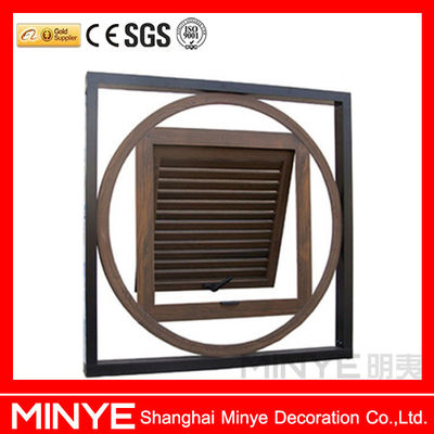 Horizontal Opening Pattern Aluminum Frame Round Design Shutters for Circle Duct Louvers