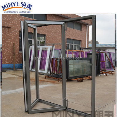 Modern Design Style Customized Size Iron Grill Window Door Designs/Glass Folding Door
