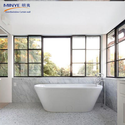 Villa Interior Sliding Glass Windows with Big Aluminum Panel and Horizontal Opening