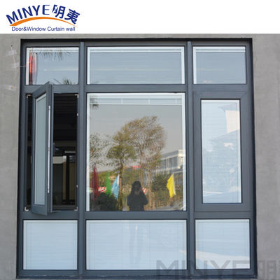 EPDM Rubber Strip Design Style Modern Aluminum Frame Casement Window Picture Window