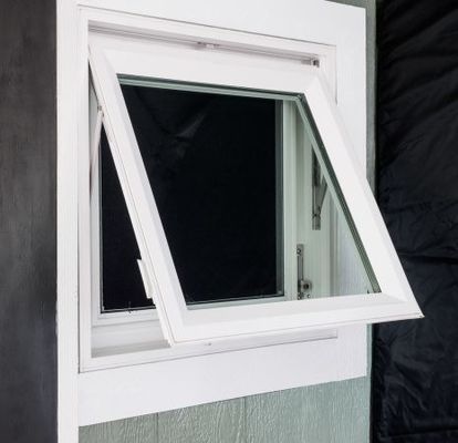 Water Penetration Rate 250 Pa Top Hung Window Design for Toilet or Bathroom