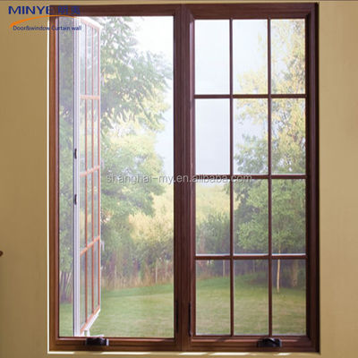 Customized Profile Color Aluminum Alloy Frame Curved Windows with Top Round Design