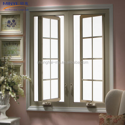Customized Profile Color Aluminum Alloy Frame Curved Windows with Top Round Design