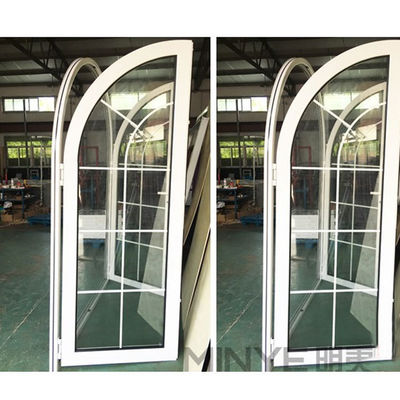 Power Coating French Top Round Arched Exterior Patio Casement Glass Doors in Any Color