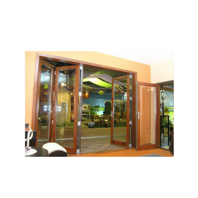 Bi-Folding Sliding Door on Soundproof Partition Wall Durable Finished Accordion Doors