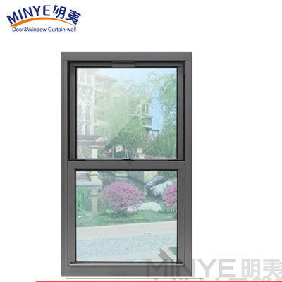 Non-Thermal Break Aluminum Profile American Aluminum Up Down Sliding Double Hung Window