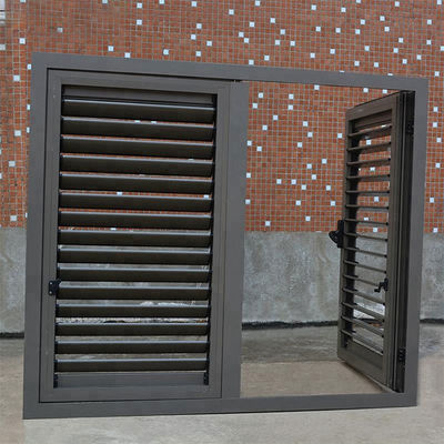 Hospital Sound Insulation Horizontal Aluminum Alloy Movable Louver Shutter Any Color