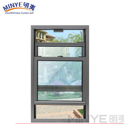 Double Glazed Double Tempered Glass Vertical Sliding Windows for Single Hung Windows