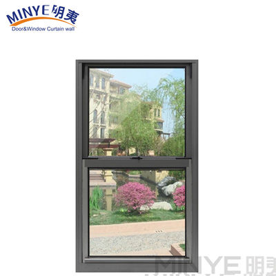 Double Glazed Double Tempered Glass Vertical Sliding Windows for Single Hung Windows