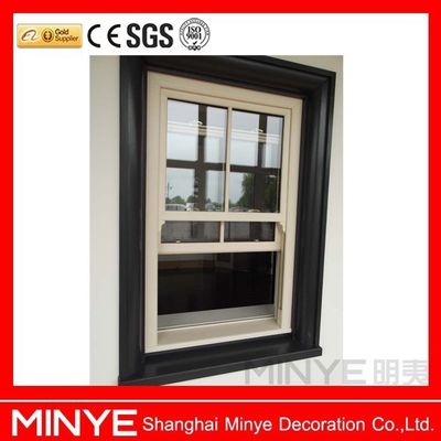 Double Glazed Double Tempered Glass Vertical Sliding Windows for Single Hung Windows
