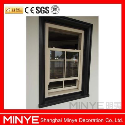 Double Glazed Double Tempered Glass Vertical Sliding Windows for Single Hung Windows