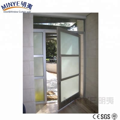 Commercial Fire Rated Glass Doors with Stylish Frameless Design and Finished Surface