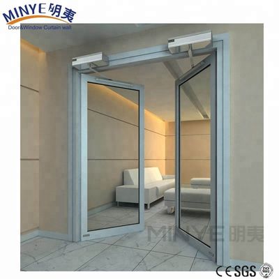 Commercial Fire Rated Glass Doors with Stylish Frameless Design and Finished Surface