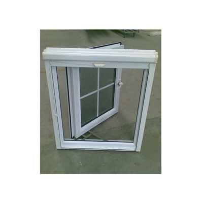 Swing Open Style Aluminum Alloy Casement Window with Simple Iron Window Grills Design