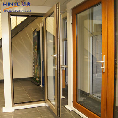 Back Yard Design Aluminum Alloy Casement Door with Double Glazed and Safety Features