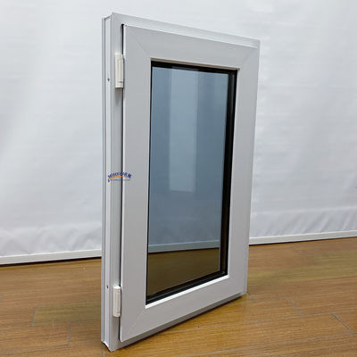 Plastic Frame Double Pane Window Upvc Casement Window for America Residential Market