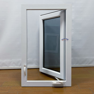 Plastic Frame Double Pane Window Upvc Casement Window for America Residential Market