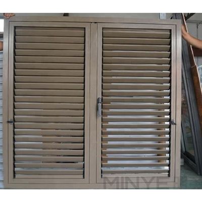 Plantation Shutters Aluminum Sunshade Slats Window with Vertical Opening Pattern