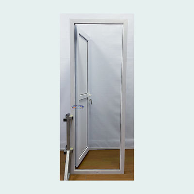 Double Tempered Glass French Style UPVC Vertical Hinged Door for PVC Gusset Door Exporter