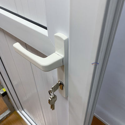 Double Tempered Glass French Style UPVC Vertical Hinged Door for PVC Gusset Door Exporter