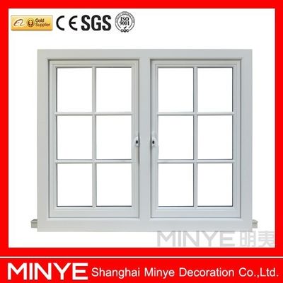 Germany Technoform Insulation Strip Grid Design Aluminum Casement Windows for Commercial