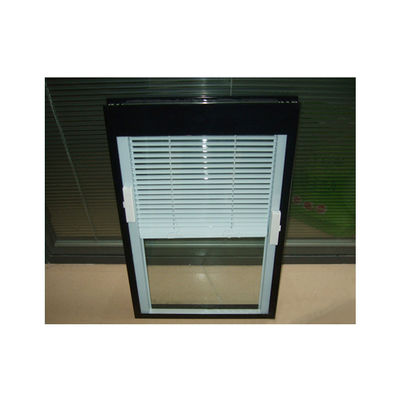 Visual Field Adjustment Aluminum Casement Window with Inner Shutter and Double Glass