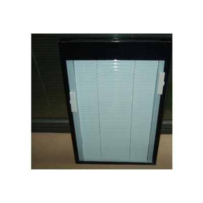 Visual Field Adjustment Aluminum Casement Window with Inner Shutter and Double Glass