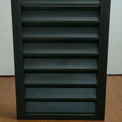 American Style Soundproof Timber Aluminum Louvers Windows with 1.4mm Profile