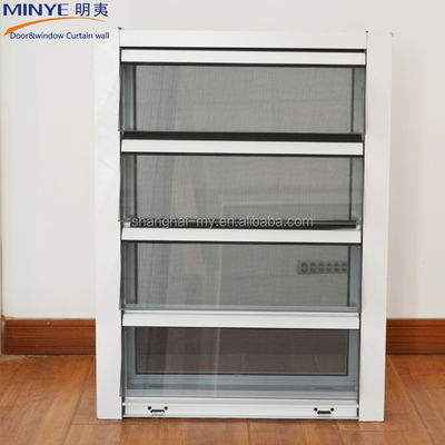 Customized Color Aluminum Glass Blinds with Fly Screen and Main Material Aluminum