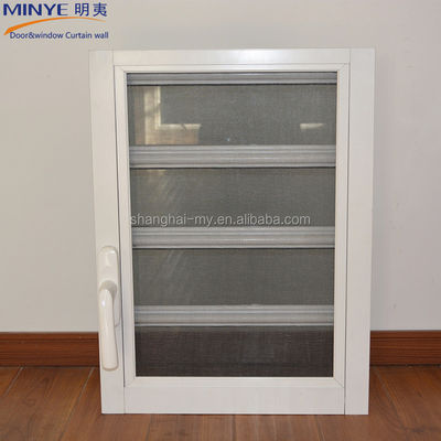 Customized Color Aluminum Glass Blinds with Fly Screen and Main Material Aluminum