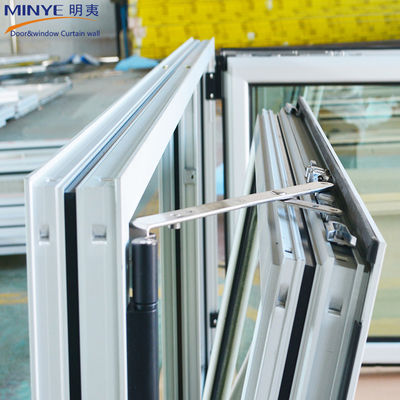 Double Tempered Double Glazed Louver Aluminum Casement Window with Finished Surface