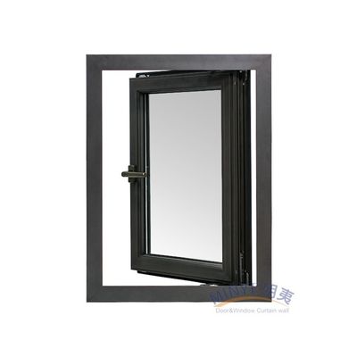 Soundproof Double Glazed AS2047 Low-e Exterior Aluminum Storm Casement Swing Window