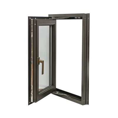 Soundproof Double Glazed AS2047 Low-e Exterior Aluminum Storm Casement Swing Window