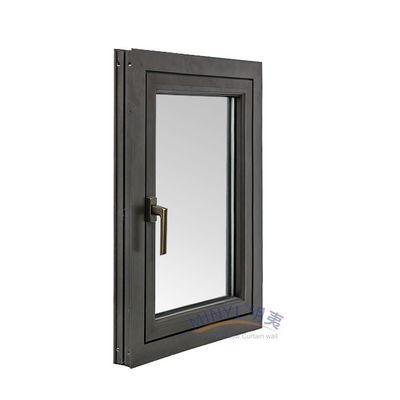 Soundproof Double Glazed AS2047 Low-e Exterior Aluminum Storm Casement Swing Window