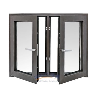 Aluminum Extrusion House Window Plans for Casement Windows White Profile Color to Meet
