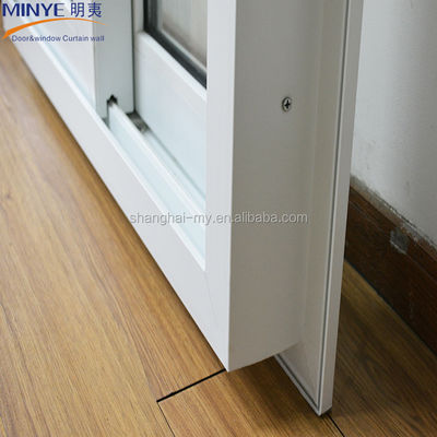 Waterproof UPVC Kitchen Glass Sliding Door with Finished PVC Interior Door