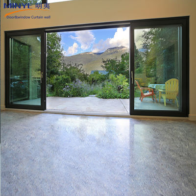 Finished Surface Aluminum Sliding Doors for America Style Soundproof Glass Interiors