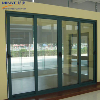 Finished Surface Aluminum Sliding Doors for America Style Soundproof Glass Interiors