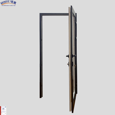 Modern Design Style Vertical Hinged UPVC Door Swing for Villa Made of Aluminum