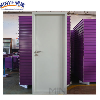 Anti-Theft Exterior Steel Security Door With Glass Iron Profile Thickness 0.6mm 2.0mm