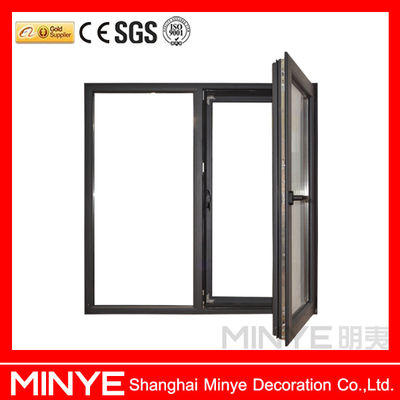 Top-Notch Chinese or German Hardware Apartment Aluminum Frame Side Hinge Windows